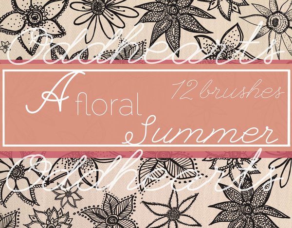 A floral Summer photoshop brushes