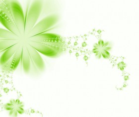 Abstract green floral background HD picture 01