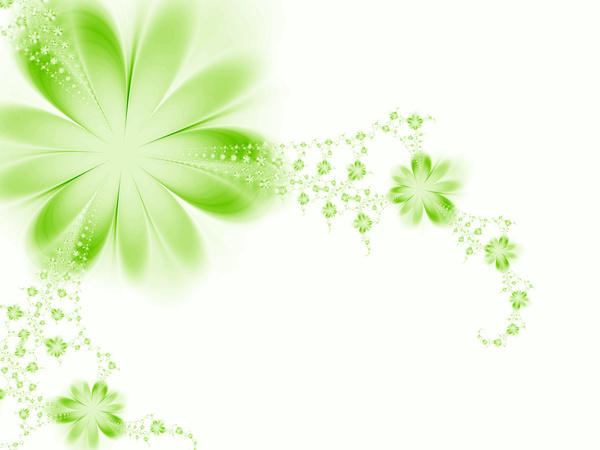Abstract green floral background HD picture 01