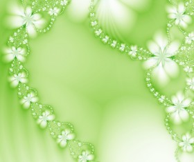 Abstract green floral background HD picture 03