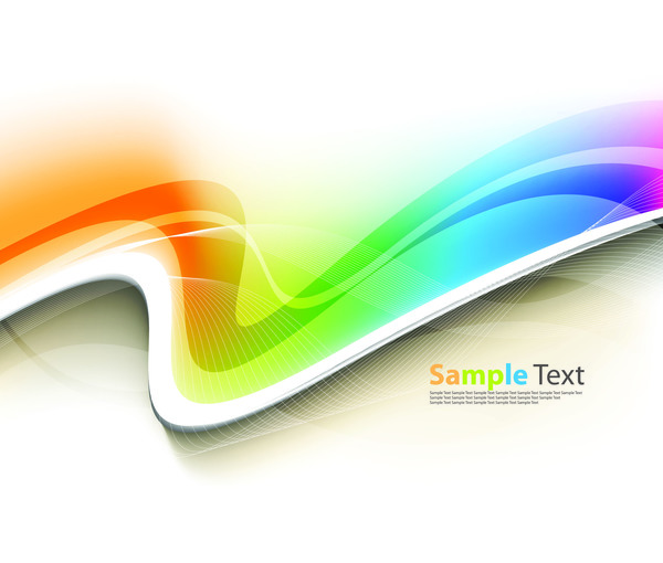 Abstract wavy and lines vector background