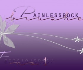 Abstract with flower photoshop brushes