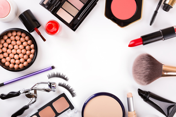 All kinds of beauty products Stock Photo