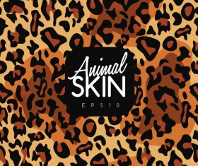 Animal skin seamless pattern vector material 01