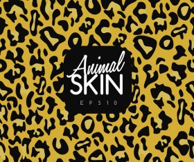 Animal skin seamless pattern vector material 02