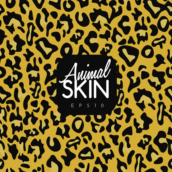 Animal skin seamless pattern vector material 02