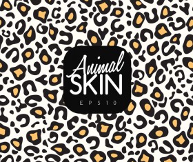 Animal skin seamless pattern vector material 03