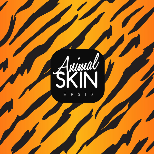 Animal skin seamless pattern vector material 04