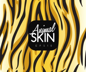 Animal skin seamless pattern vector material 05