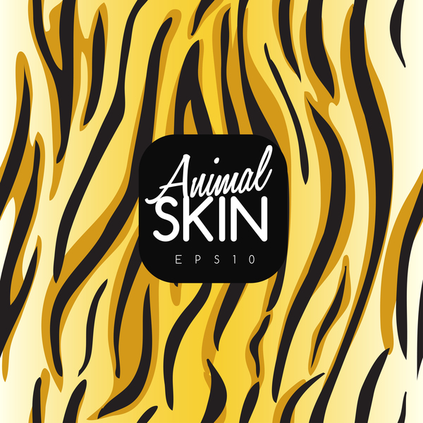 Animal skin seamless pattern vector material 05