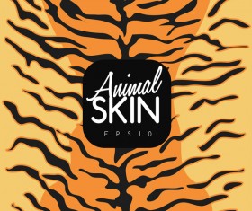 Animal skin seamless pattern vector material 06