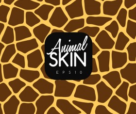 Animal skin seamless pattern vector material 08