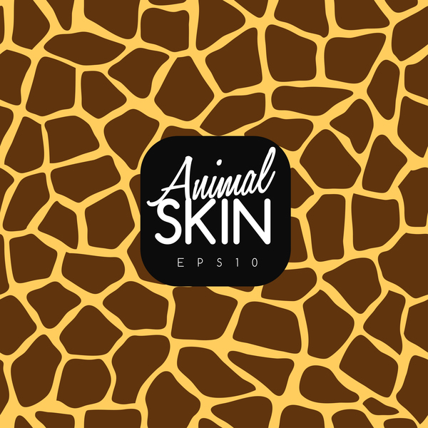 Animal skin seamless pattern vector material 08