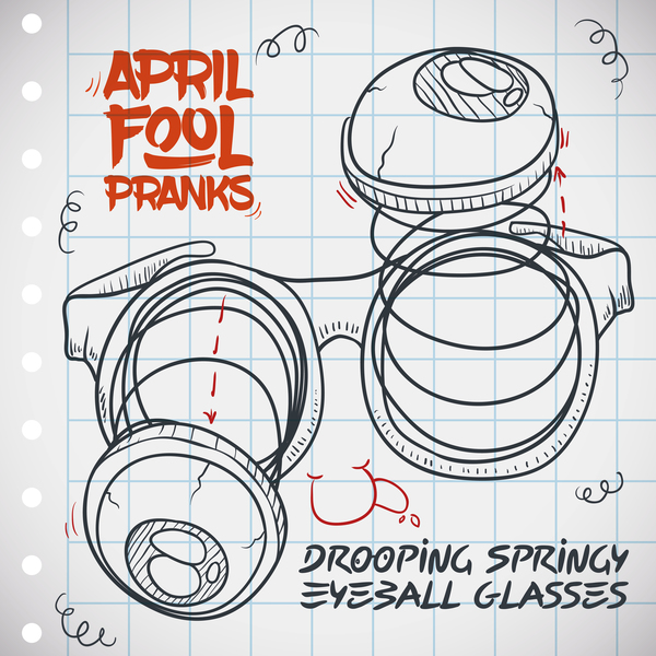 April fools prank hand darwing vector 12