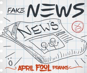 April fools prank hand darwing vector 20