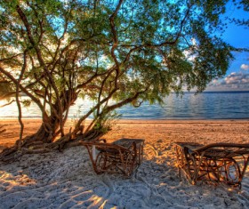 Beach beach scenery Stock Photo