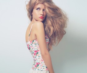 Beautiful European girl Stock Photo