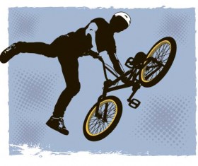 Bicycle BMX background vector design 06