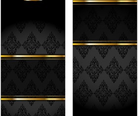 Black Vip vertical banner vector