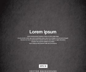 Black old paper texture background vector