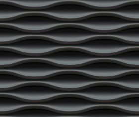 Black wavy texture pattern seamless vector 04