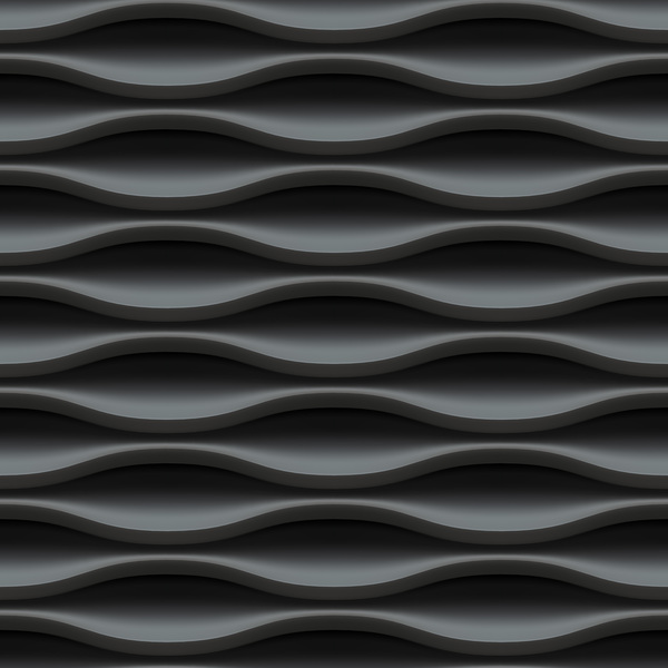 Black wavy texture pattern seamless vector 04