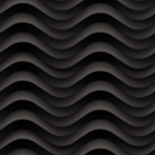 Black wavy texture pattern seamless vector 05