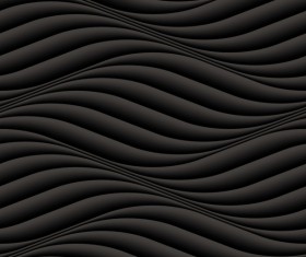 Black wavy texture pattern seamless vector 06