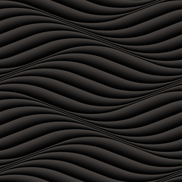 Black wavy texture pattern seamless vector 06