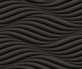 Black wavy texture pattern seamless vector 07