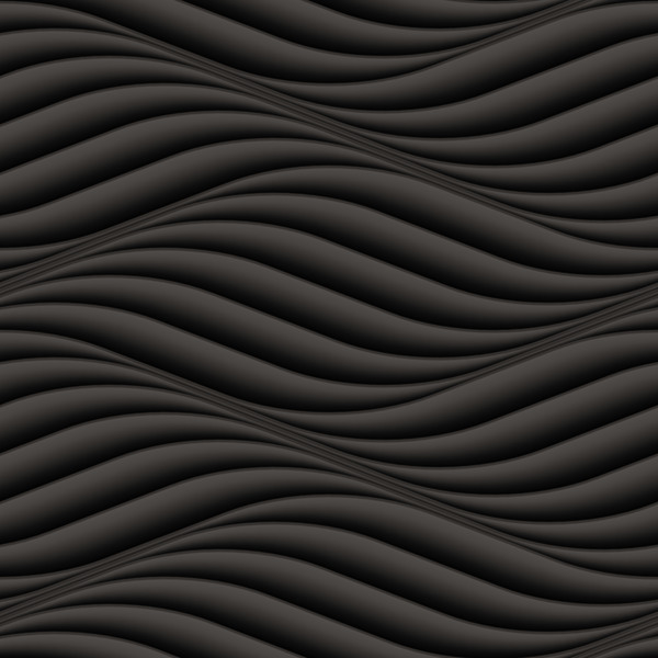 Black wavy texture pattern seamless vector 07