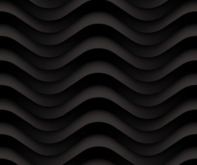 Black wavy texture pattern seamless vector 08