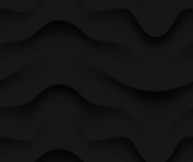 Black wavy texture pattern seamless vector 10