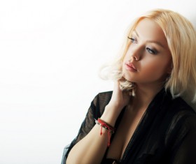 Blonde European women Stock Photo 01