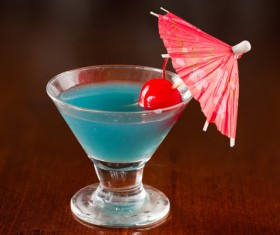 Blue cocktail Stock Photo