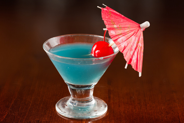 Blue cocktail Stock Photo