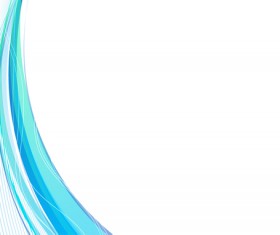 Blue wavy with abstract lines vectors 01