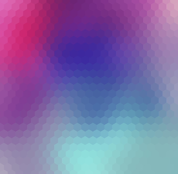 Blurs background with hexagon pattern vecror