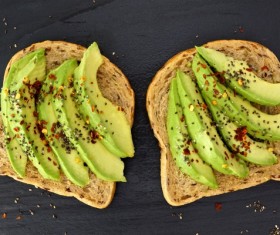Bread and vegetables Stock Photo