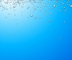 Bubbles with water background vector 03