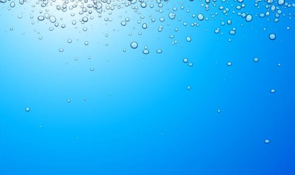 Bubbles with water background vector 03