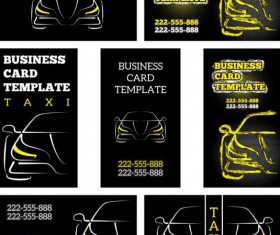 Business car template vector set