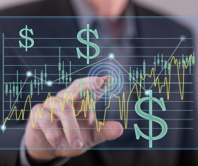 Businessman with different business charts HD picture 07