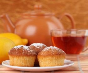 Cakes and tea Stock Photo