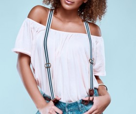 Charm Black Skin Curly Girl HD picture