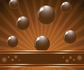 Chocolate background creative vector