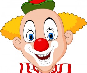 Circus clown illustration vector set 06