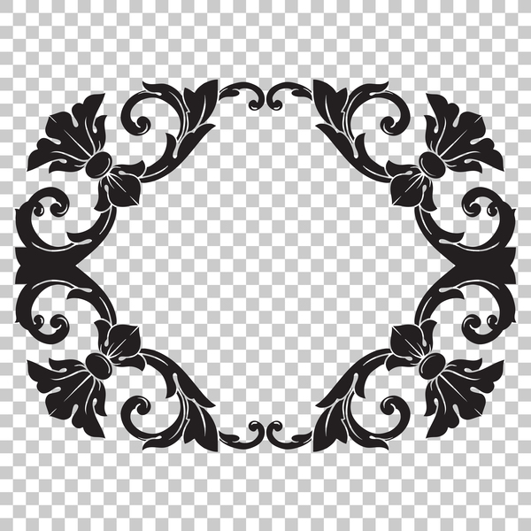 Classical ornament frame vector illustration 02