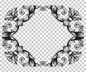 Classical ornament frame vector illustration 03