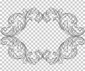 Classical ornament frame vector illustration 06